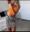Picture of Print Wrap Skirt