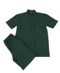 Picture of Windowpane Walking Suit 2 Piece Short Sleeve Set With Shorts