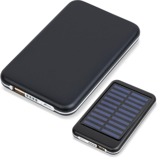 Picture of Eclipse Solar Power Bank - 5,000mAh- Black